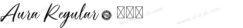 Aura Regular字体转换
